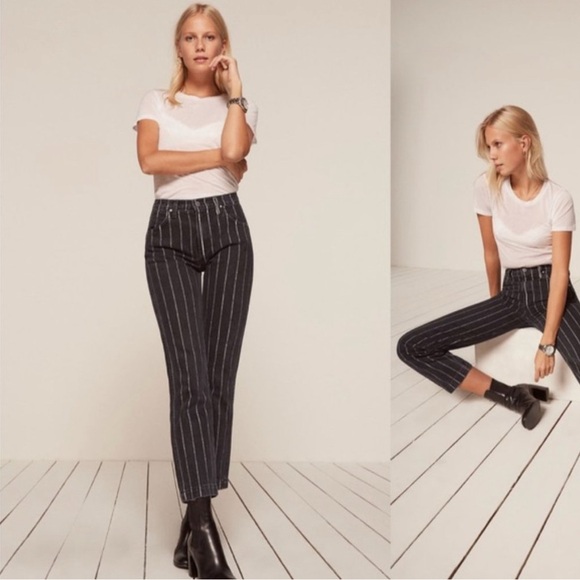 Reformation Denim - Reformation Roper Pinstripe Jeans